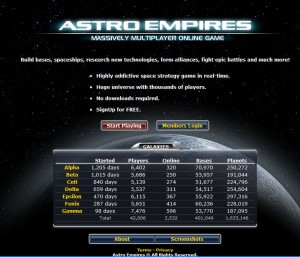 astro empires changing servers