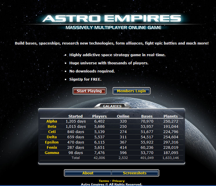 astro empires recall trap